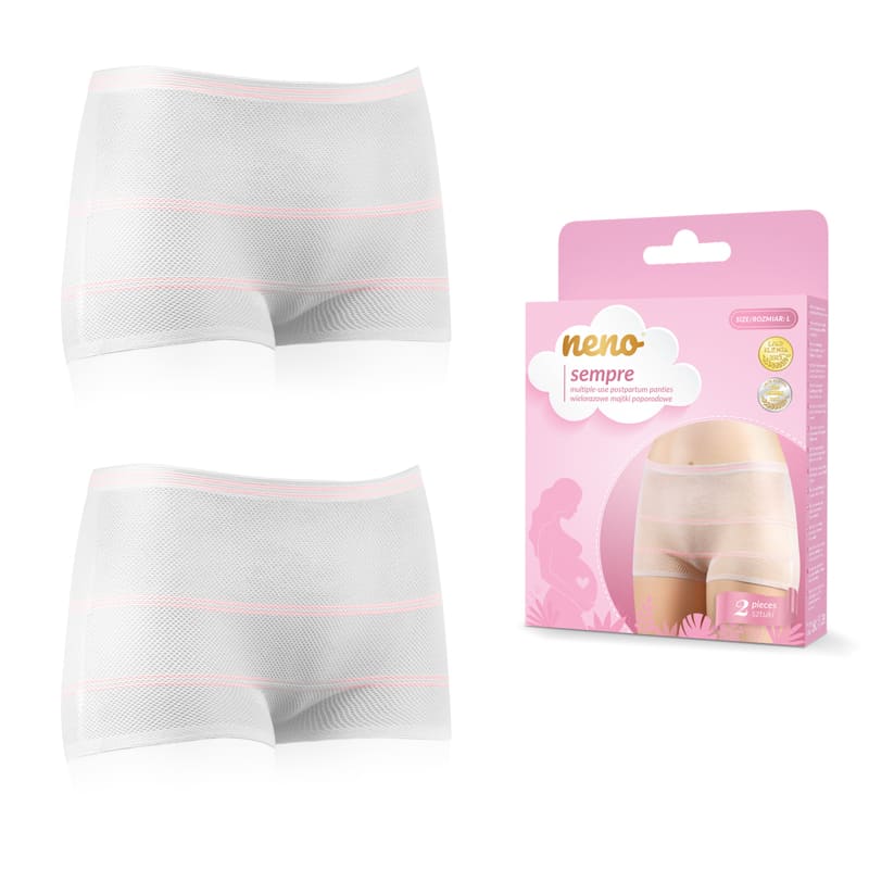 Neno Sempre višekratne postporođajne gaćice, 2 kom (mrežaste, prozračne) - Image 3