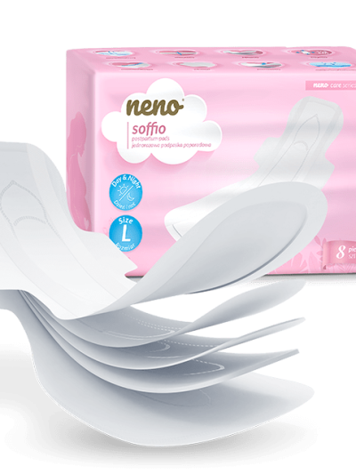 Neno Soffio Premium ultra-tanki postporođajni ulošci, 8 kom (s krilcima)