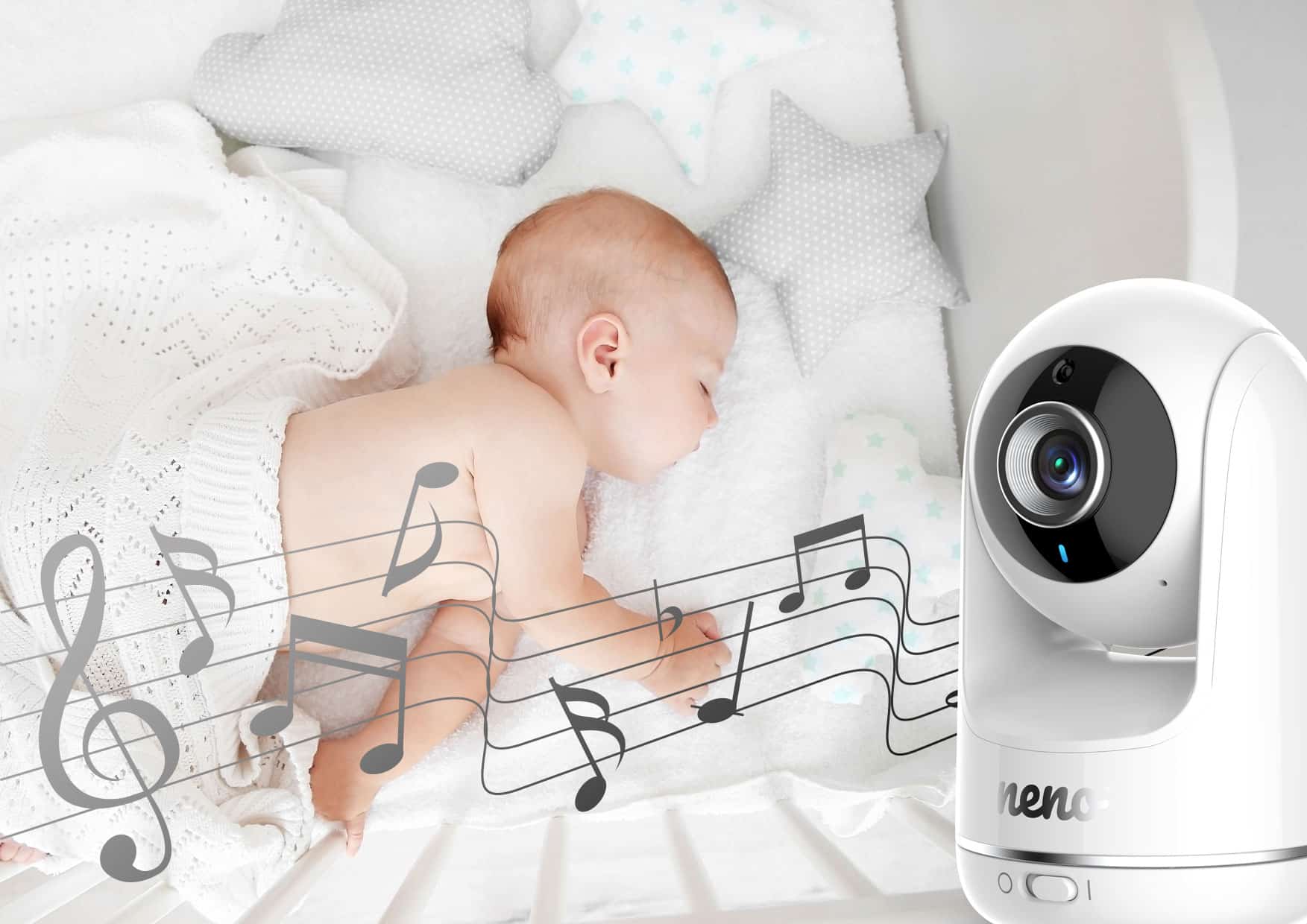 Neno Vista Wireless baby monitor s kamerom i bežičnim ekranom (2.4 GHz) - Image 12