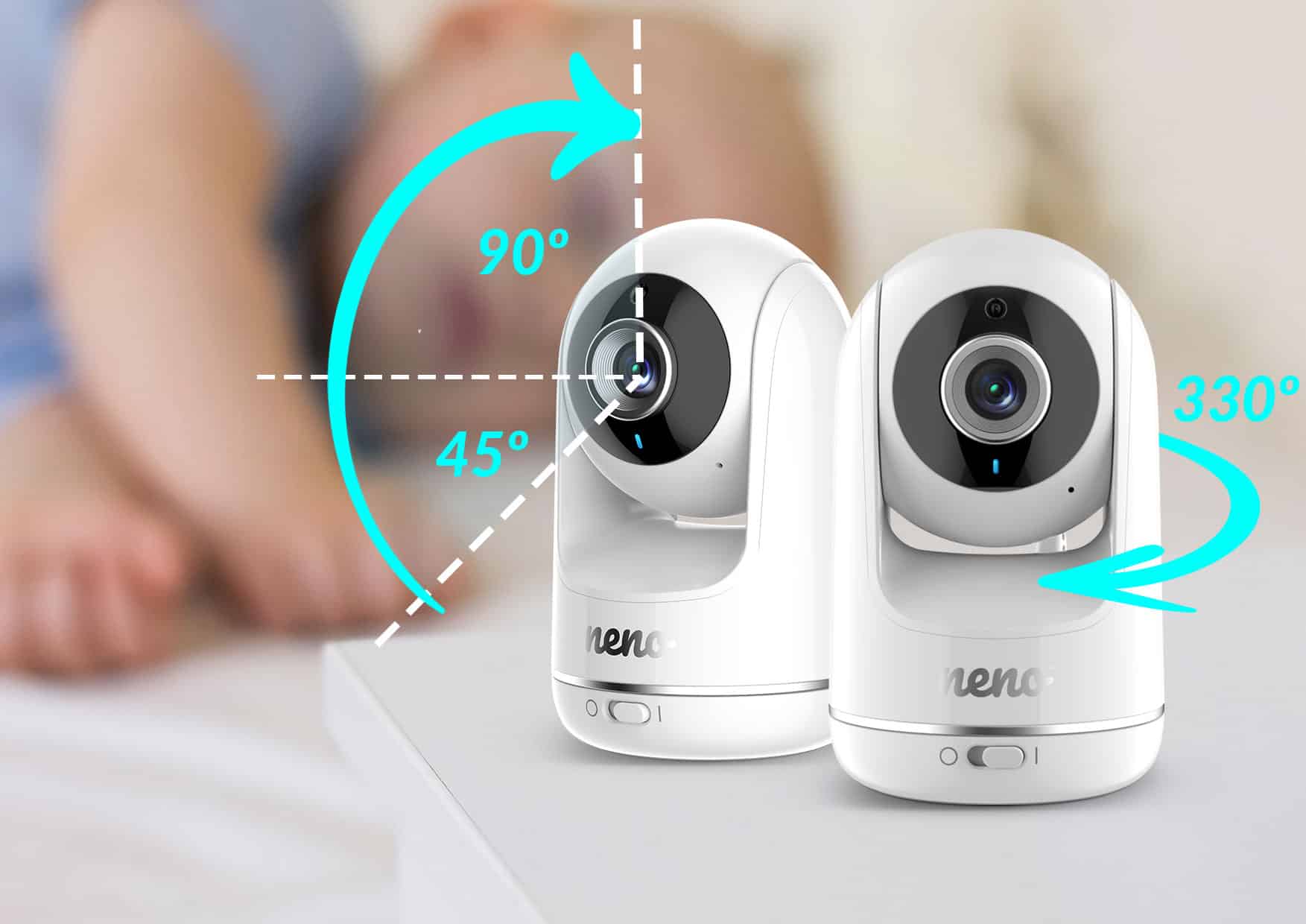 Neno Vista Wireless baby monitor s kamerom i bežičnim ekranom (2.4 GHz) - Image 5