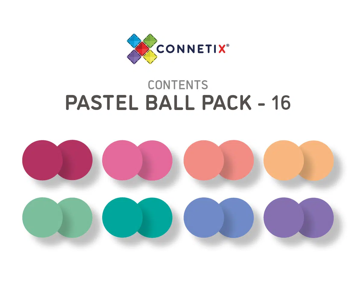 Connetix Tiles Pastel Ball Run Replacement set (16 kom) - Image 5