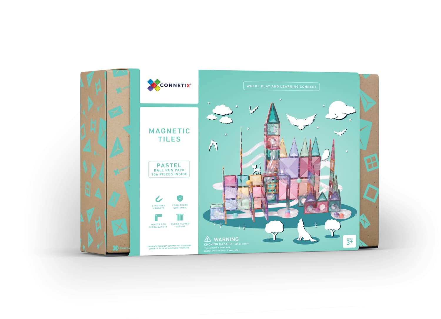Connetix Tiles Pastel Ball Run set (106 kom)