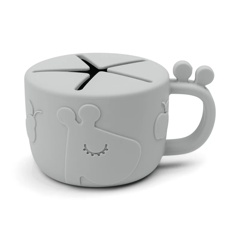 Done by Deer Silikonska čaša za grickalice Peekaboo Raffi Grey