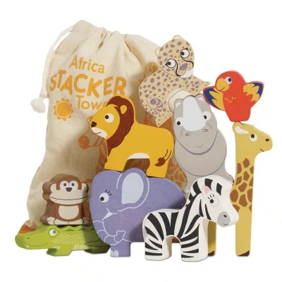 Le Toy Van Drvene životinjice za slaganje Afrika