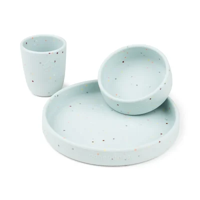 Done by Deer Silikonski set za jelo – Confetti Blue