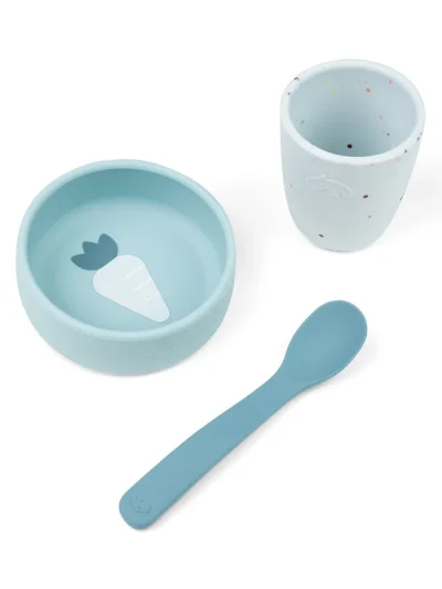 Done by Deer Set za jelo Prvi obrok – Blue