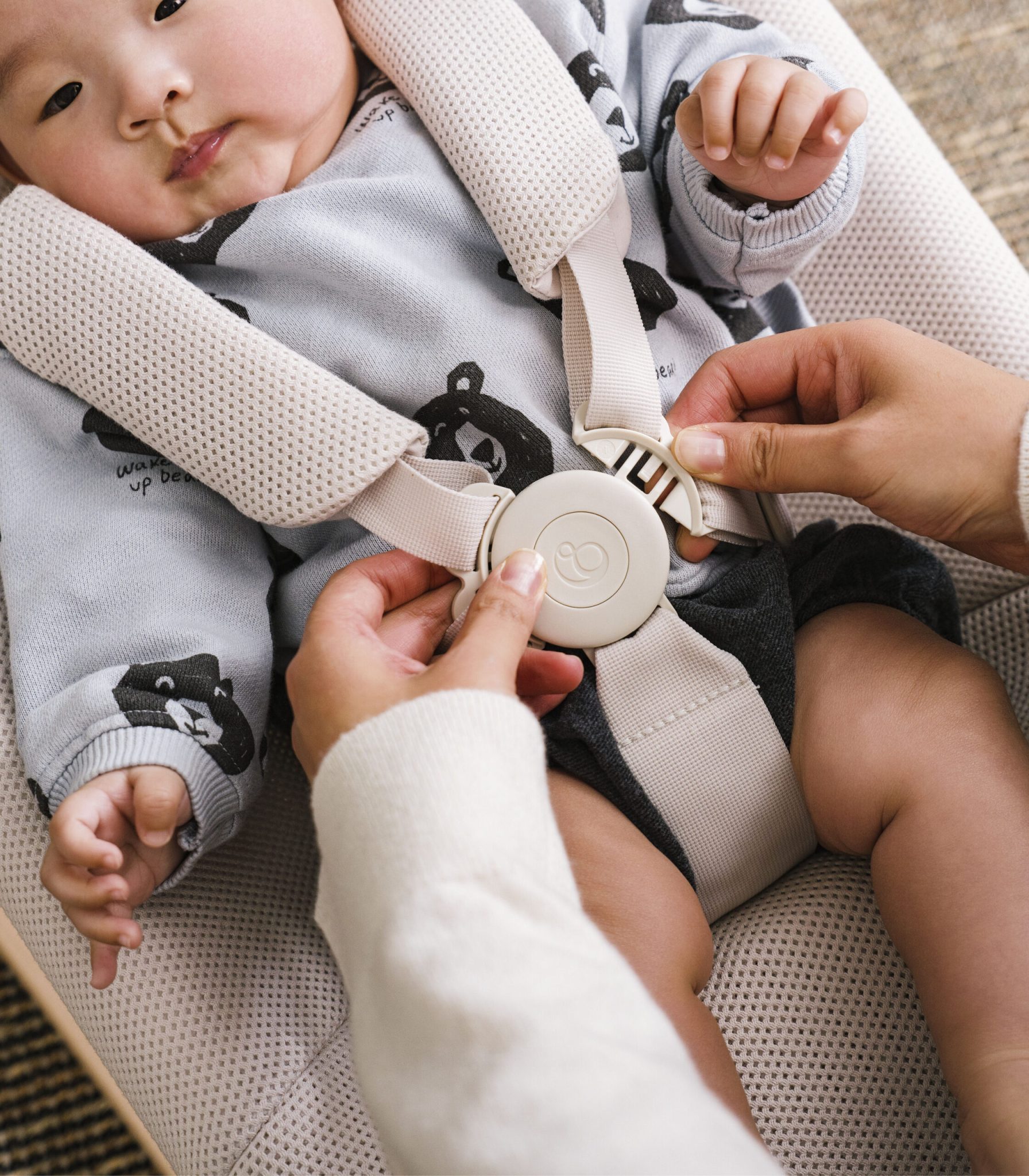 Stokke YOGA Ležaljka i Njihalica za Bebe Light Sand - Image 5