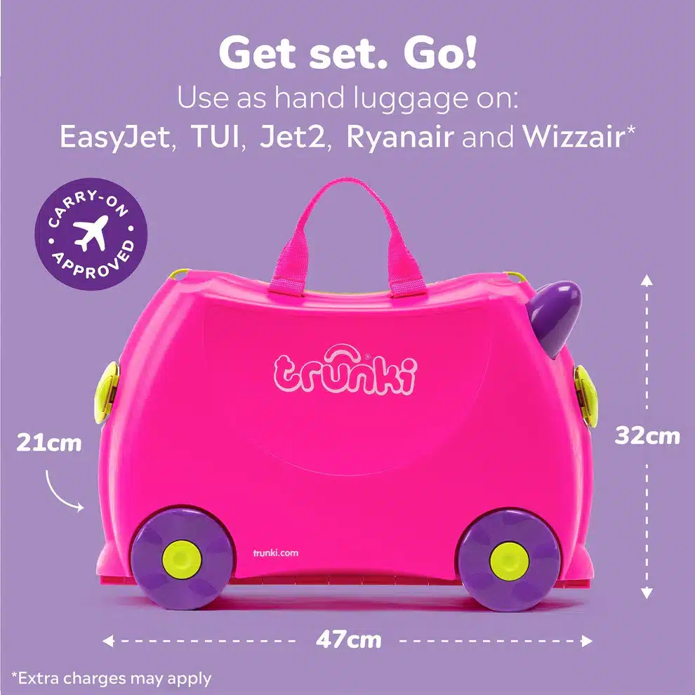 Trunki dječiji kofer 3u1 Roze Trixie - Image 3