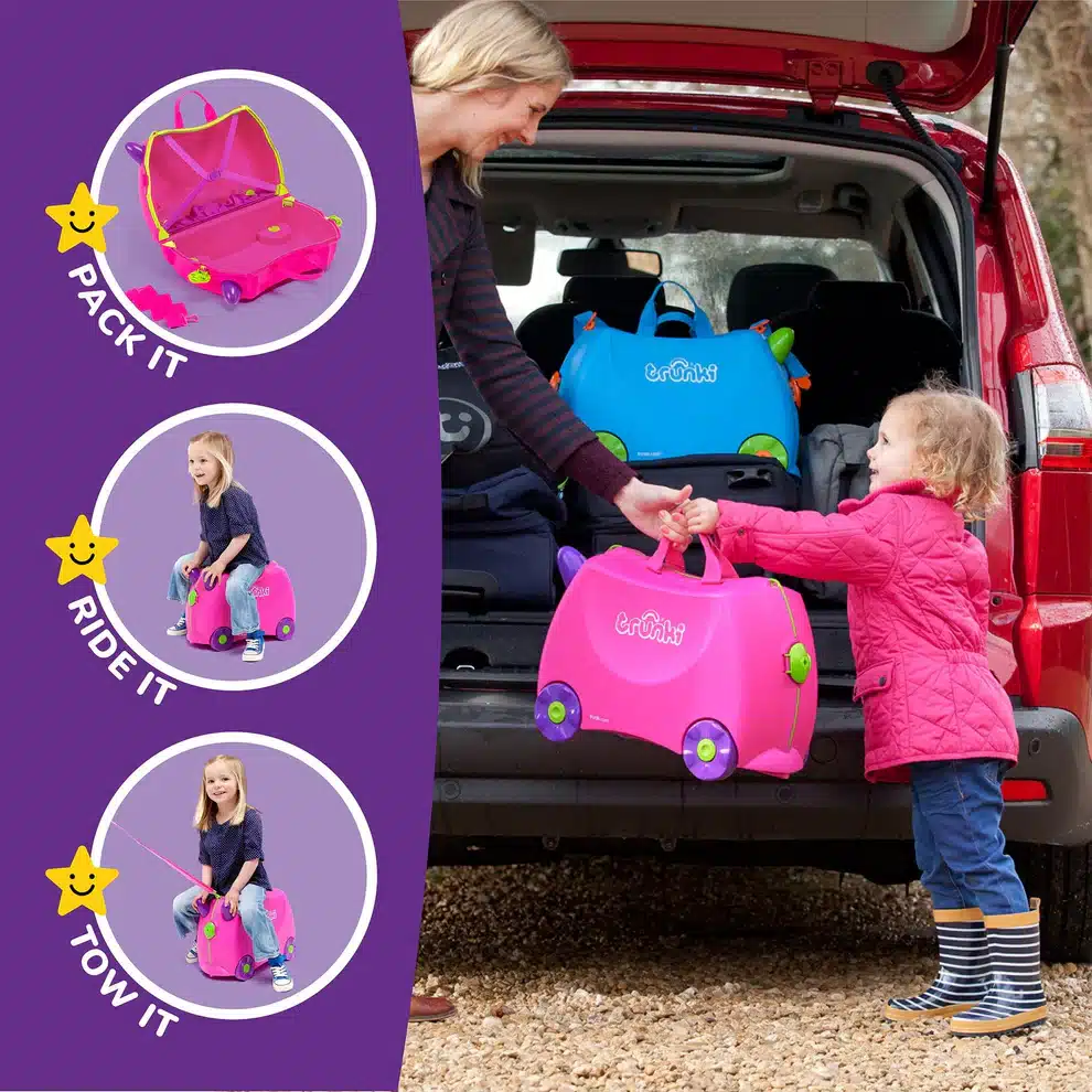 Trunki dječiji kofer 3u1 Roze Trixie - Image 2