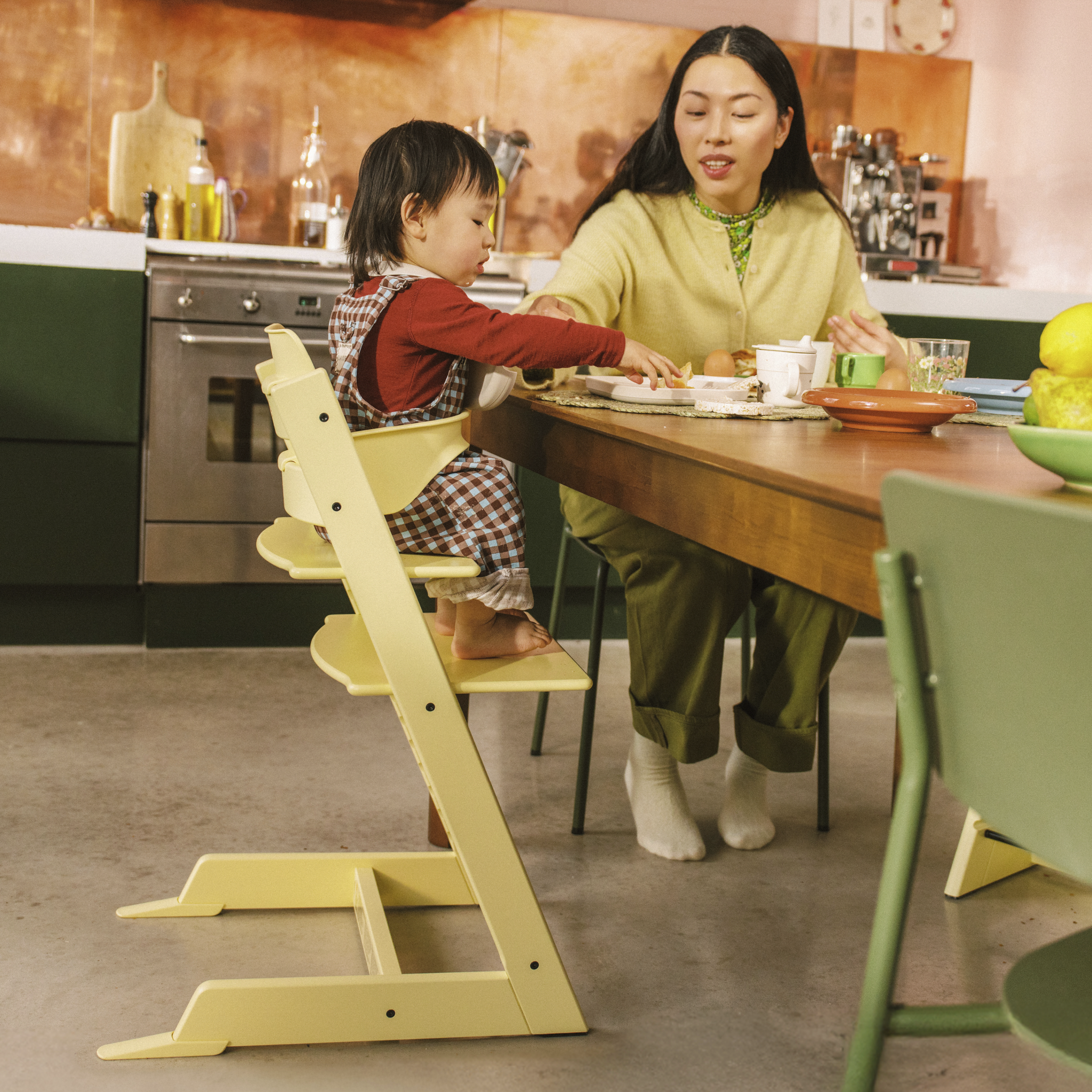 Stokke Tripp Trapp Hranilica Stolica - Lemon Yellow - Image 5
