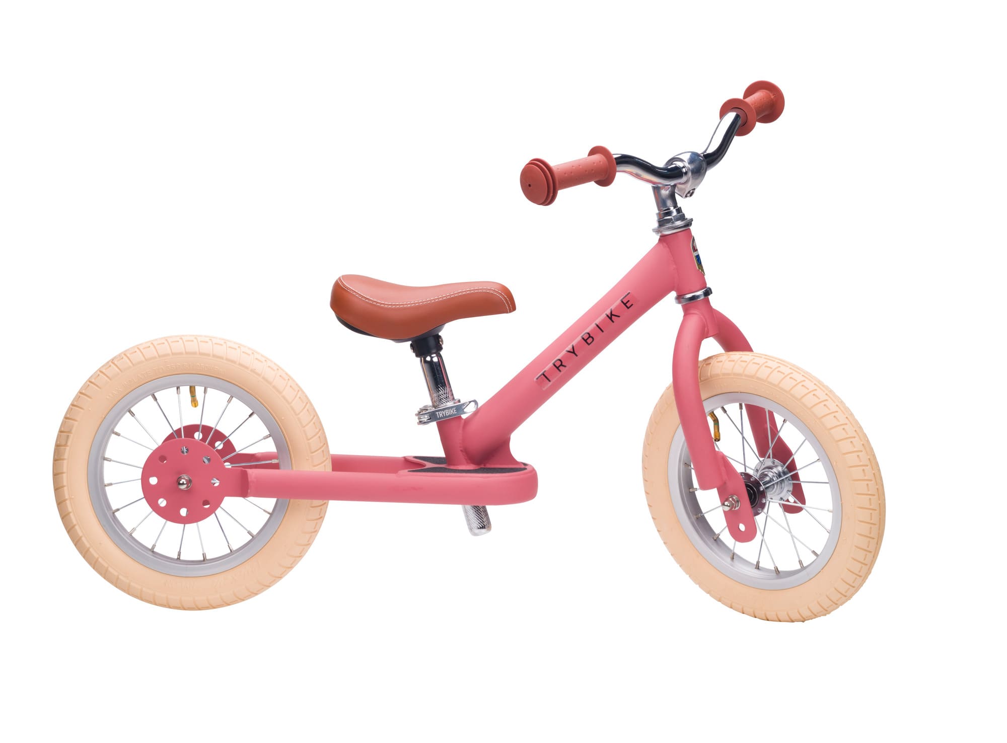 Trybike Balans bicikl 2u1 Steel Vintage Pink Matt - Image 4