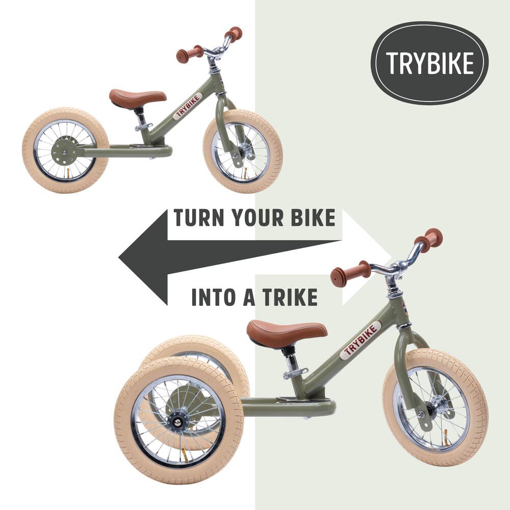 Trybike Balans bicikl 2u1 Steel Vintage Blue Matt - Image 10