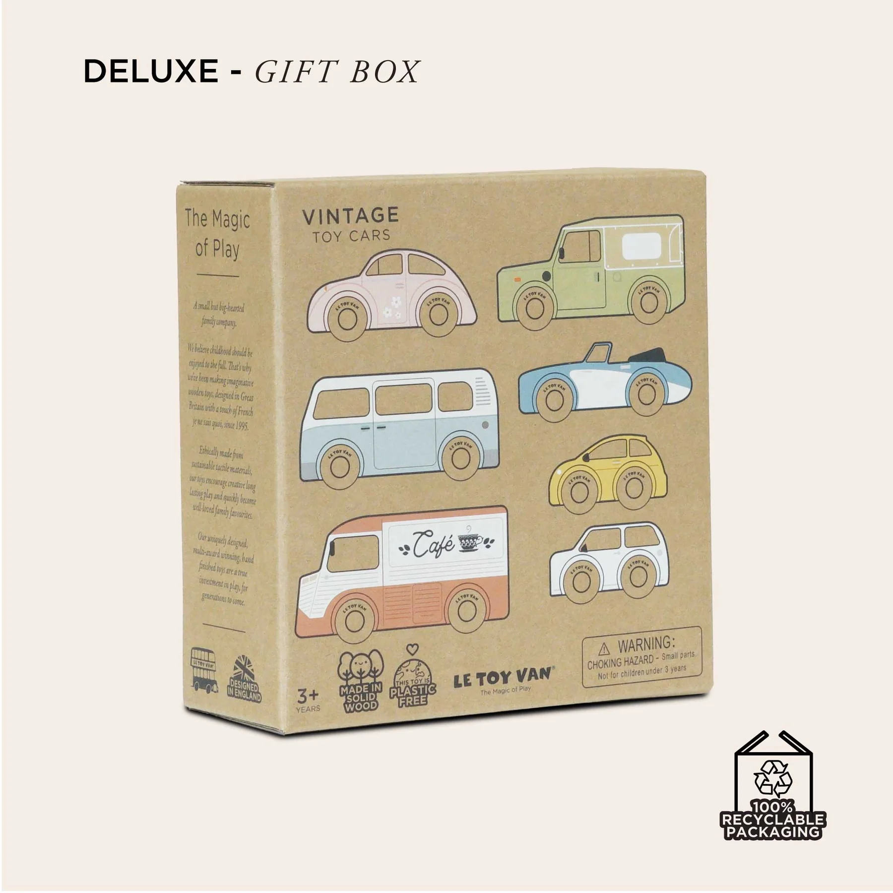 Le Toy Van Set drvenih autića Vintage - Image 6