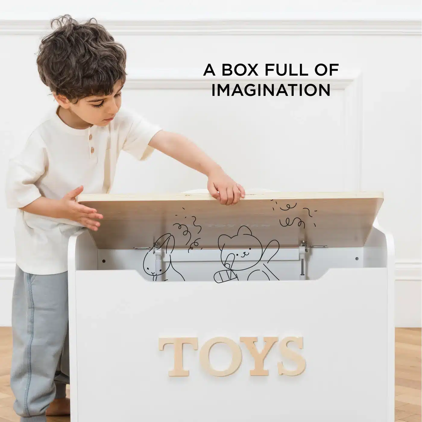 Le Toy Van Drvena vintage kutija za igračke Toy Box - Image 5