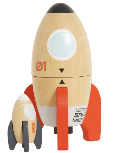 Le Toy Van Drveni set raketa – Svemirska misija