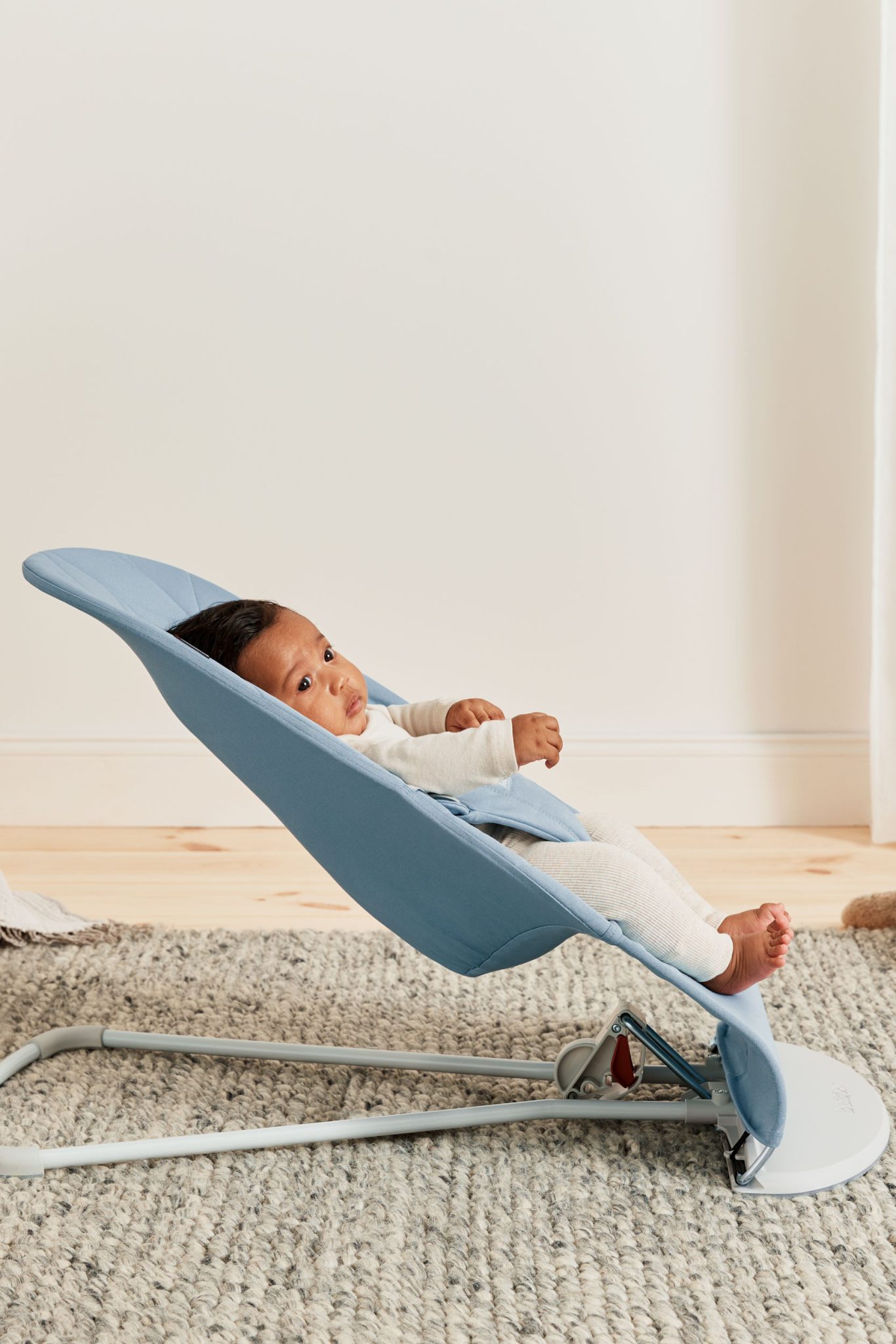 BabyBjörn Ležaljka za bebe Bliss Petal quilt, Blue, Woven - Image 5