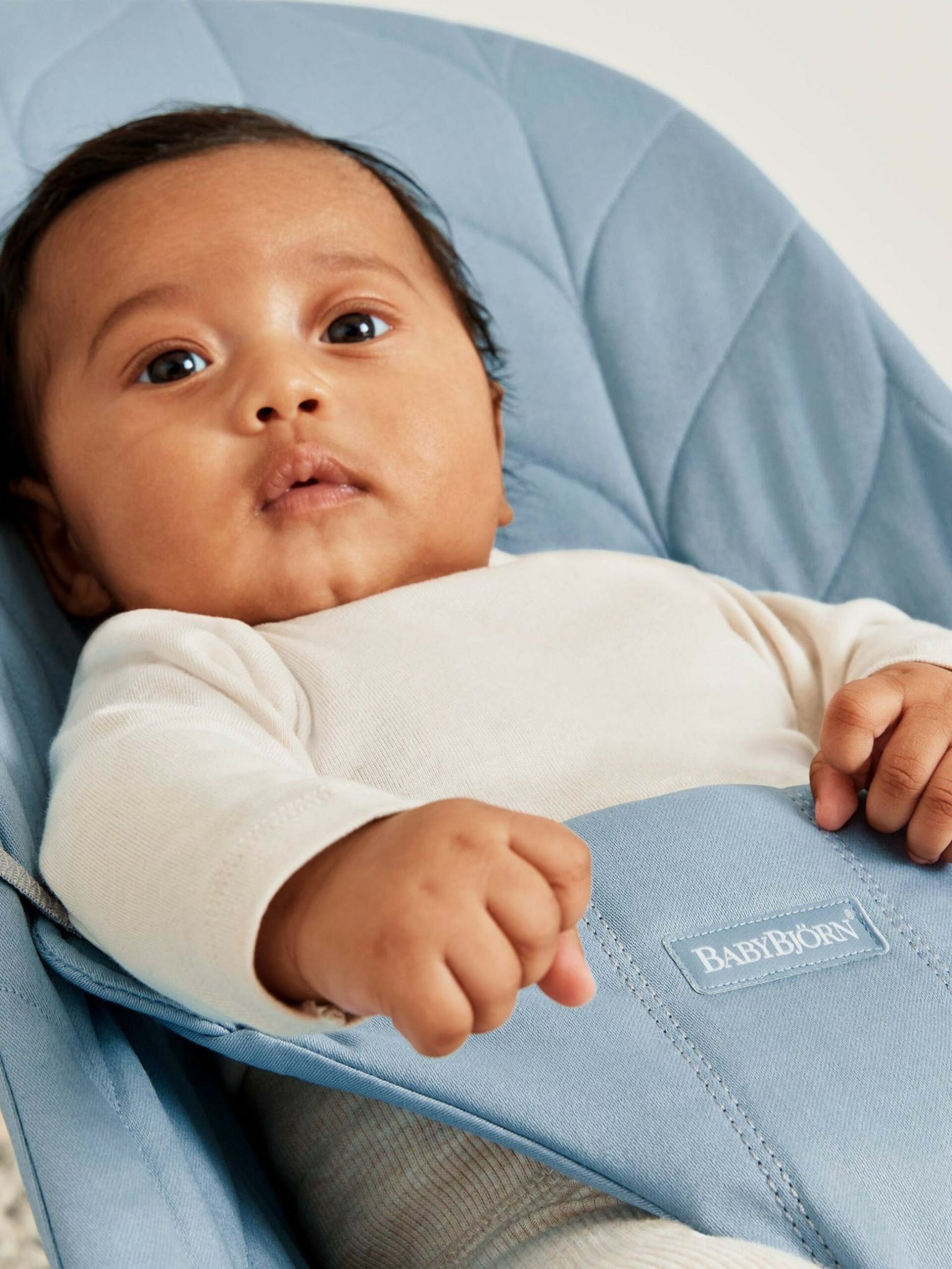 BabyBjörn Ležaljka za bebe Bliss Petal quilt, Blue, Woven - Image 6
