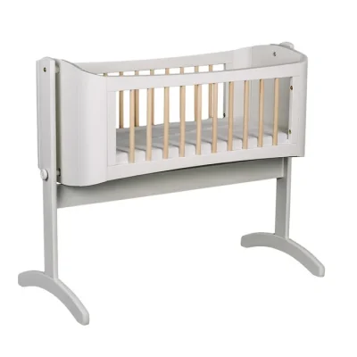 Troll Nursery ljuljajuća kolijevka Wave White/Wax