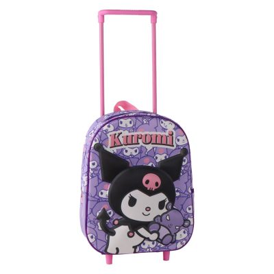 Cerdá Hello Kitty Kuromi dječiji 3D ruksak na točkiće
