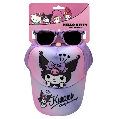 Cerdá Hello Kitty Kuromi dječiji set kapa i sunčane naočale