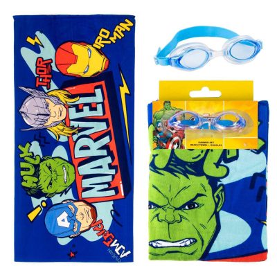 Cerdá Avengers set peškir i naočale za plivanje