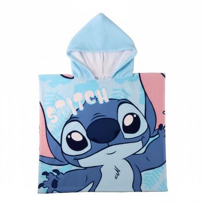 Cerdá Stitch pončo peškir od mikrovlakana