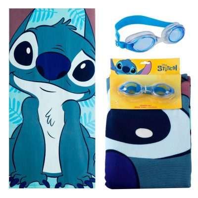 Cerdá Stitch set peškir i naočale za plivanje