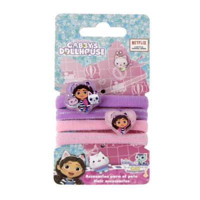 Cerdá Gabby's Dollhouse gumice za kosu, 4 komada