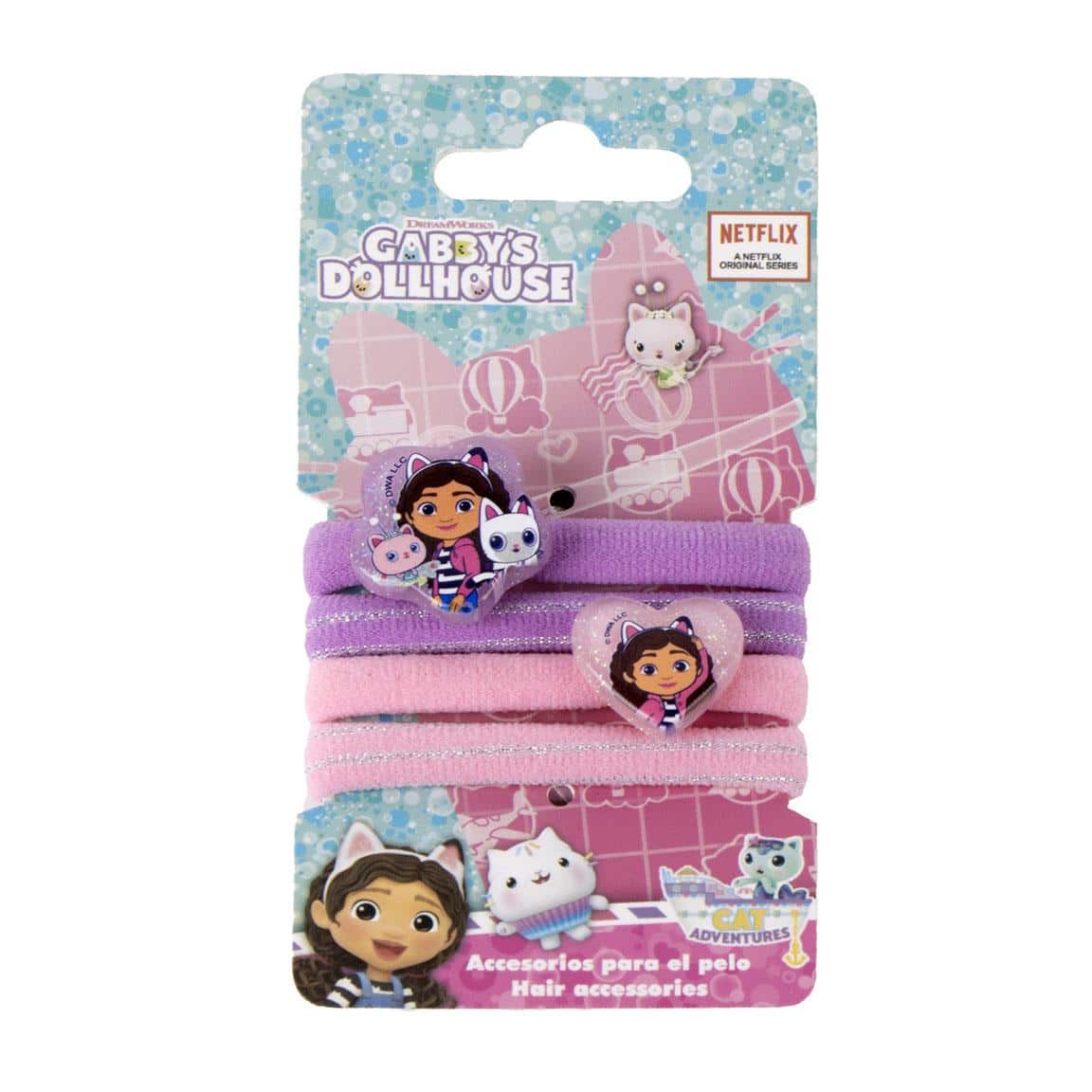 Cerdá Gabby's Dollhouse gumice za kosu, 4 komada