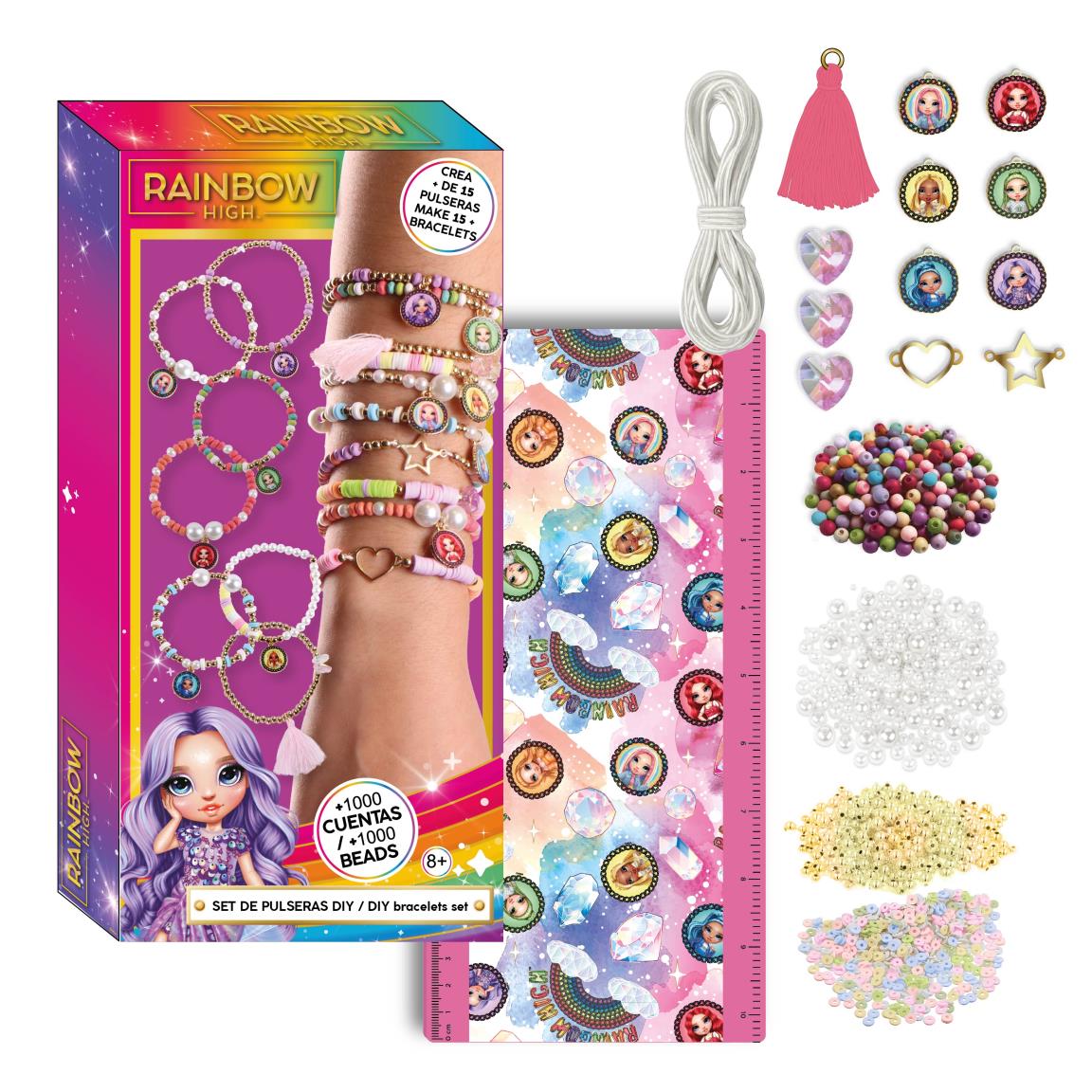 Cerdá Rainbow High DIY set za izradu narukvica