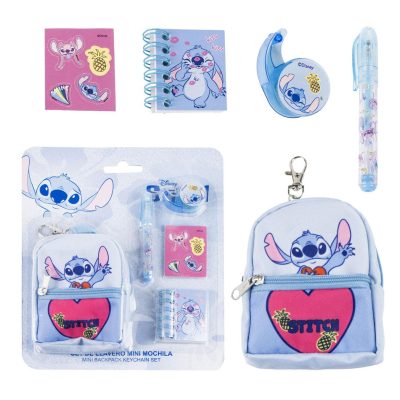 Cerdá Stitch set školskog pribora u mini ruksaku