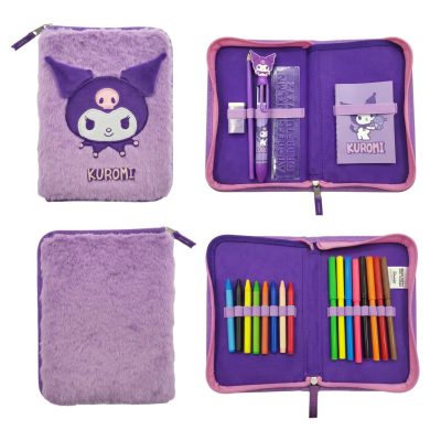Cerdá Hello Kitty Kuromi opremljena pernica s 2 pretinca