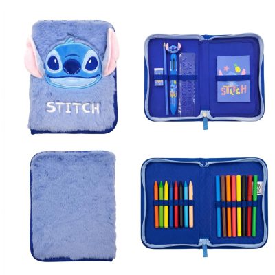 Cerdá Stitch opremljena pernica s 2 pretinca