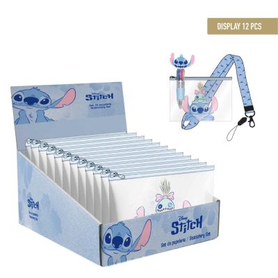 Cerdá Stitch set školskog pribora s privjeskom