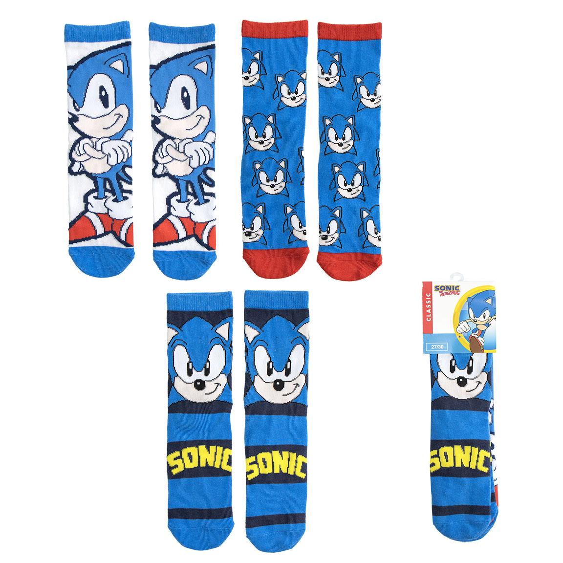 Cerdá Sonic set 3 para dječijih čarapa