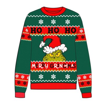 Cerdá The Grinch božićni pleteni džemper – dizajn 1