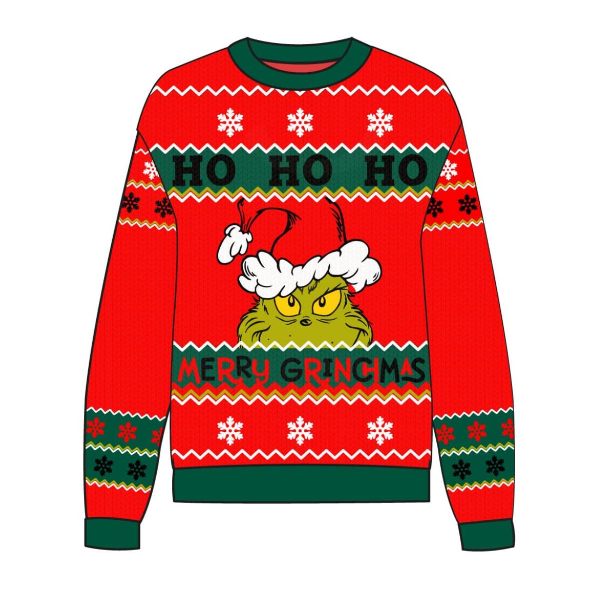 Cerdá The Grinch božićni pleteni džemper – dizajn 2